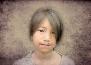 Bali lány portré